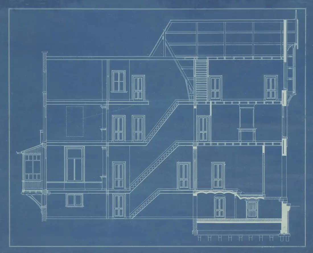 An architectural elevation drawing