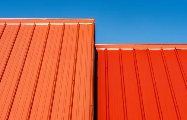 Corrugated metal roofing sheets